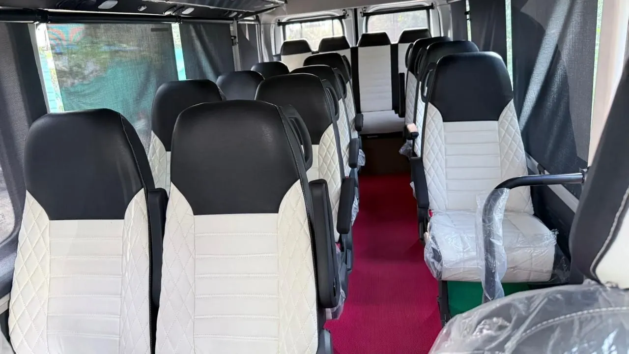 Force Urbania spacious pushback seats along the aisle interior - Force Urbania Indore rental