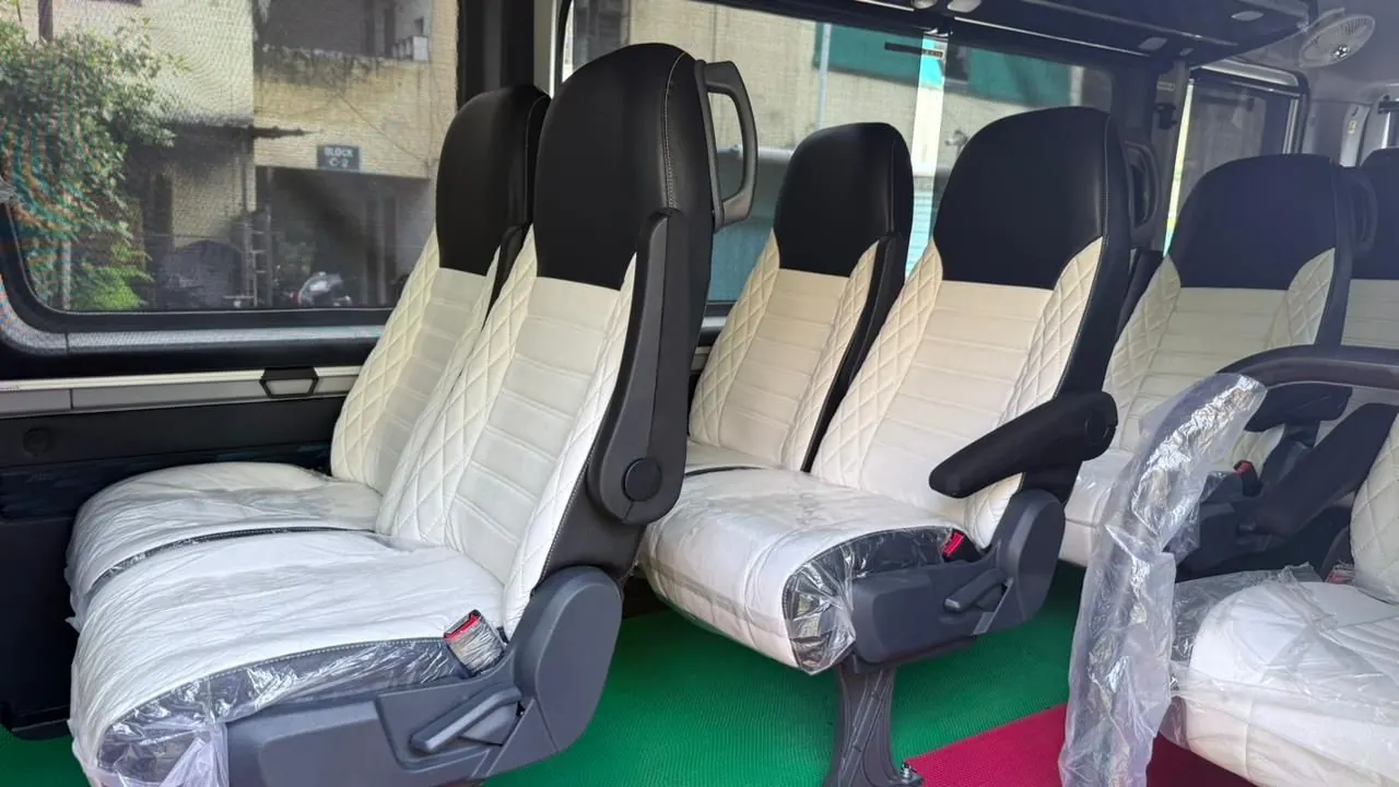 Force Urbania luxury pushback seating cabin view - Force Urbania Indore rental